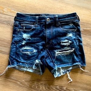 American Eagle **Hi-Rise Shortie** jean short